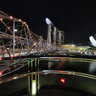 Marina Bay Sands viewed from the Helix Bridge, Singapore