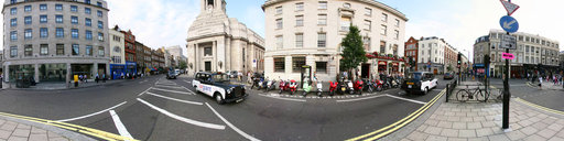Banks and Motorbikes on Great Queen Street