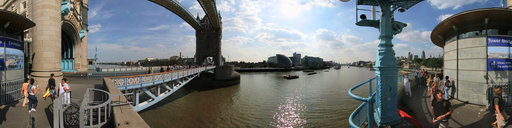 Tower Bridge on a hot day