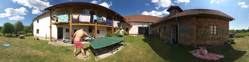 Ping pong at Vitek's Cottage