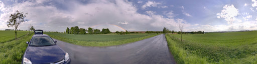 Rainbow on a Country Road