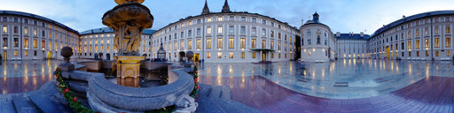 Fountain in the Courtyard of Prague Castle