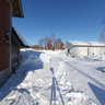 Buildings on the shore of Siilinjärvi lake