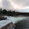 Lay-by on E136 river Rauma view