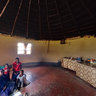 Inside Traditional Zulu Hut in Izingolweni