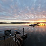 Sunset from Jetty near Knysna River Club Resort