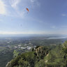 Mount Saleve with paragliders