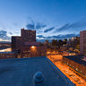 Skyline of Denver at sunset