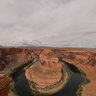 Horseshoe Bend of Colorado River at midday