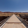 On the old Navajo Bridge over Marble Canyon