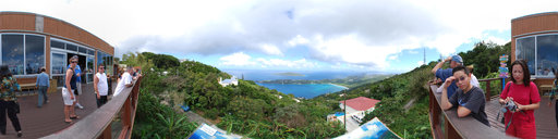 Panoramic view of St. Thomas Harbor