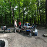 Campsite in Shabbona Lake State Park, Illinois