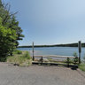 Small Road Between Marsh and Lake 