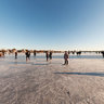 Ice on the river Alster