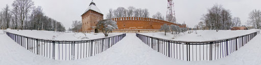 Smolensk Winter Tower Bridge