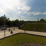 The new Ostpark Gleisdreieck in Berlin entrance Yorckstrasse
