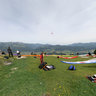 Paragliding starting point in Kossen (Austria)