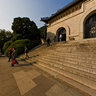 Nanjing Zhongshan Scenic Area - Mausoleum scenic area - Mausoleum Door Panorama