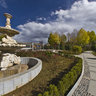 Lhasa, Tibet - were angle Lu Kang Park - Western-style fountain