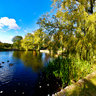Store Magleby Village Pond Autumn Afternoon