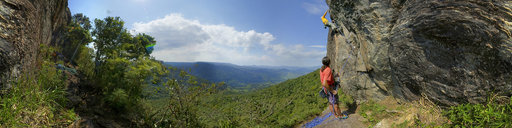 Pedra do Bau (stone of Bau), route Chicken & Salad - Fernando Zara climbing