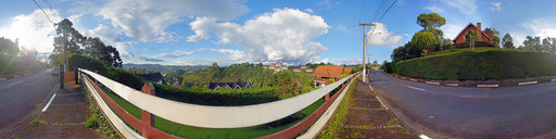 Vista da cidade do bairro Alto Do Capivari