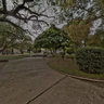 Central Square and church at Franck, Santa Fe