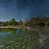 Bridge over artificial lakes in  Agriculture National Park in Esperanza, Santa Fe