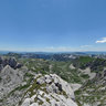 View On Bobotov Kuk, Sareni Pasovi And Zeleni Vir On Durmitor