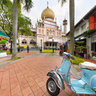 Vespa, Yamaha and the Sultan Mosque Singapore
