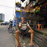 Taking a break, Pasar Pramuka, bird market, Jakarta