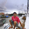 Traditional wooden boats. The old port, Makassar, Sulawesi.
