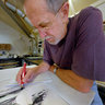 Artist Ken Pattern, working in Vancouver