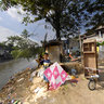 Kite Flyer, Ciliwung River, Jakarta