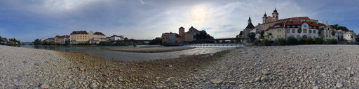 Confluence of the Enns and Steyr rivers