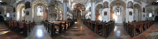 Inside the Saint Michael Church in Steyr