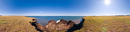Eroding bluffs on barter island (03 July 08 1147)