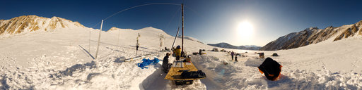 Extracting ice cores from McCall Glacier (03 May 08 19:01)