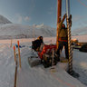 Drilling ice cores in the midnight sun (15 May 08 03:13)