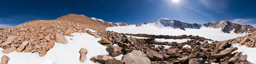 Moraine patterns on McCall Glacier (12 June 08 12:24)