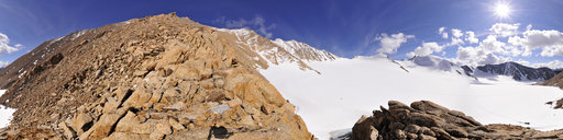 Old survey point on McCall Glacier (11 June 08 16:30)