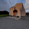 Pentille Castle, Loggia at sunset