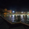 Vista Noturna do Posto 6 Copacabana Rio de Janeiro Brasil