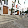 Square in the Old Town of Altea, Costa Blanca, Spain