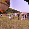 The hot air balloon festival in Campu Cetatii, Transsylvania