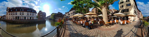 Petite France caffeteria in Strasbourg