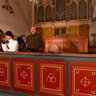 Children singing carols in the Lutheran Church in Reghin
