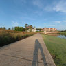 Palencia Golf Course, the clubhouse and some private homes around the lake