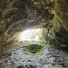 Spacemen's Cave. On Belaya river, Bashkortostan, Russia