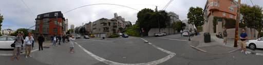 Lombard Street from Lower part, San Francisco